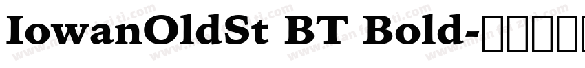 IowanOldSt BT Bold字体转换